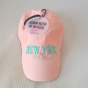 Robin Ruth Be Noticed Pink New York Baseball Cap